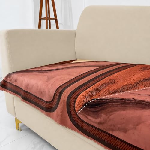 Image of Homerz Premium 'Luxe Series' Holland Velvet Sofa Cover | Smooth Finish | Anti-Skid Fleece Backing | Soft Touch Couch Protector for Living Room (Urban Dune, 2 Seater, Only Seat Cover)