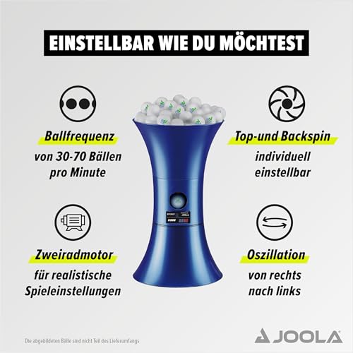 JOOLA TT-BUDDY V300 Tischtennis-Roboter, Blau