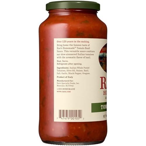 Image of Rao's Homemade Tomato Basil Sauce Made with Italian Tomatoes, 24 oz