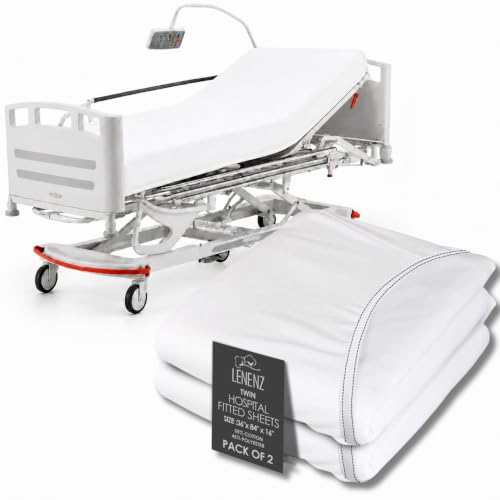 2 Pack Hospital Bed Sheet - Soft Jersey Twin Fitted Sheets