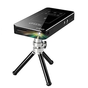 Mini-beamer, draagbare 1080P HD video DLP-projector met Android 7.1, touchpad, WiFi, Auto Keystone-correctie, HDMI…