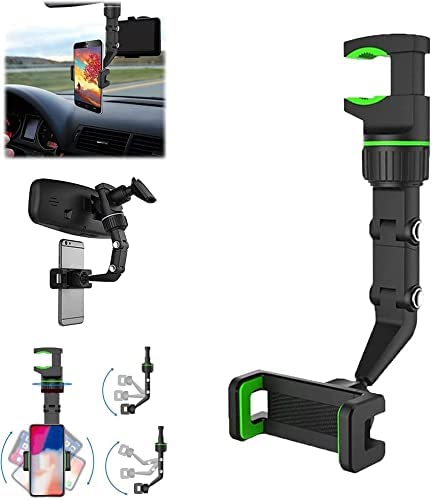 Flasher Universal Mobile Holder for Car & Bike | Car Phone Holder for Dashboard | Waterproof Bike Mobile Holder | 360° Rotatable Phone Holder Stand for Cars Home (Black)-image-5