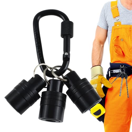 Portachiavi Portabiti - Accessori per Avvitatore,Sgancio Rapido Compatto Tascabile Portachiavi con Moschettone per Elettricisti Falegnami Costruttori Tecnici Manutenzione