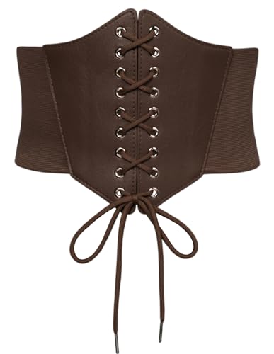 Scarlet Darkness Women Wide Belt Elastic Waist Belt Corset Belts for Dress