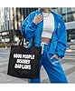 Hippowarehouse Good people disobey bad laws (centred slogan) Tote Shopping Gym Beach Bag 42cm x38cm, 10 litres #3