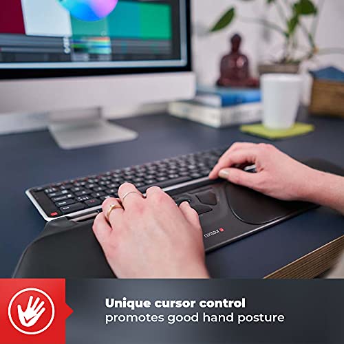 Contour Design Rollermouse Free3 - Wired Ergonomic Mouse For Laptop And Desktop Computer Use - Reach-Free Ambidextrous Computer Mouse - Mac & Pc Compatible #TOP3