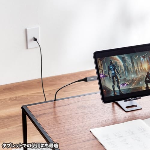 サンワサプライ(Sanwa Supply) USB Type-C LAN変換ケーブル KB-SL6CLAN03BK の商品画像 6