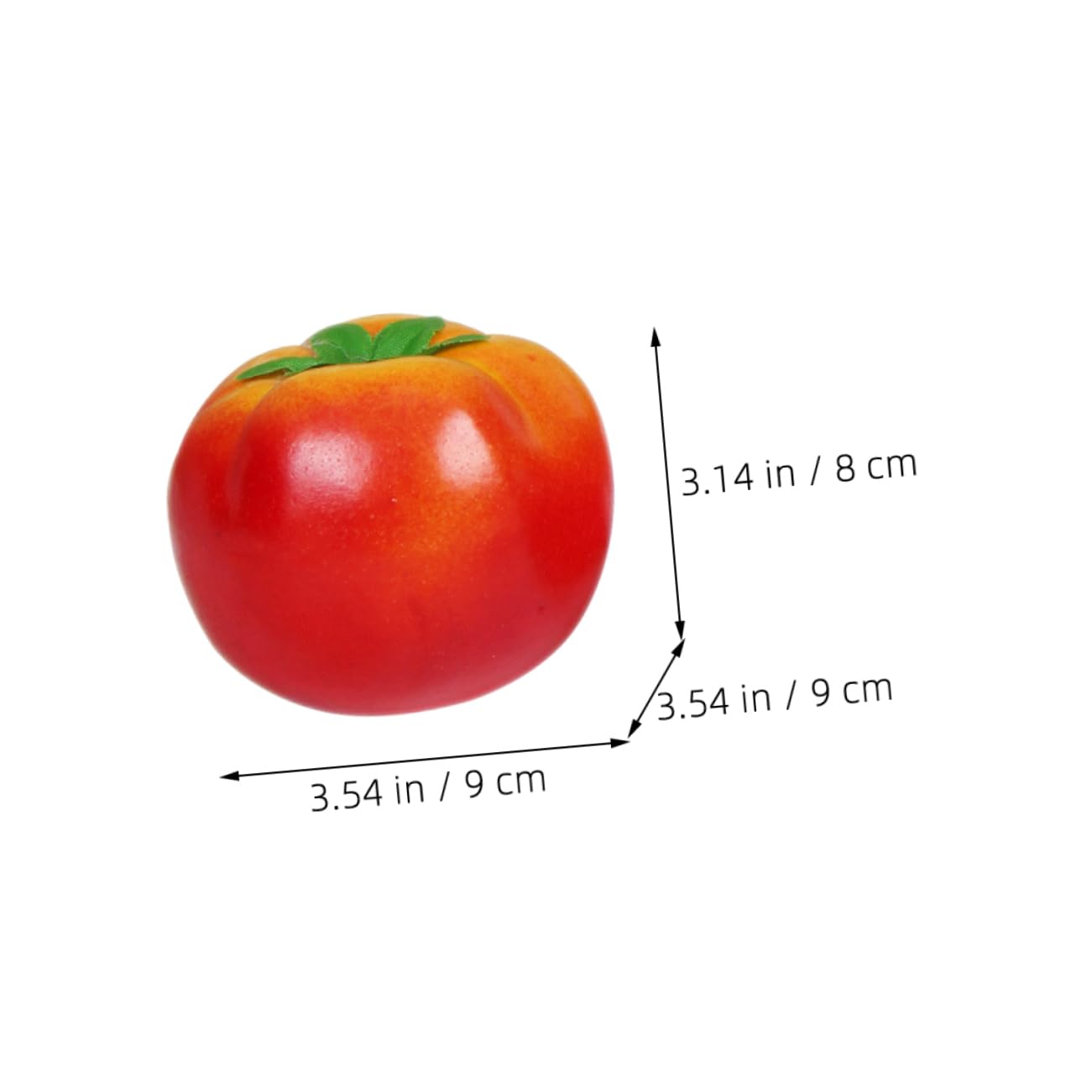 ABOOFAN 3pcs Lifelike Tomato Models for Home Decor Artificial Tomato Props for Desktop Kitchen Supermarket and Educational Use Realistic Decoration for Various Settings