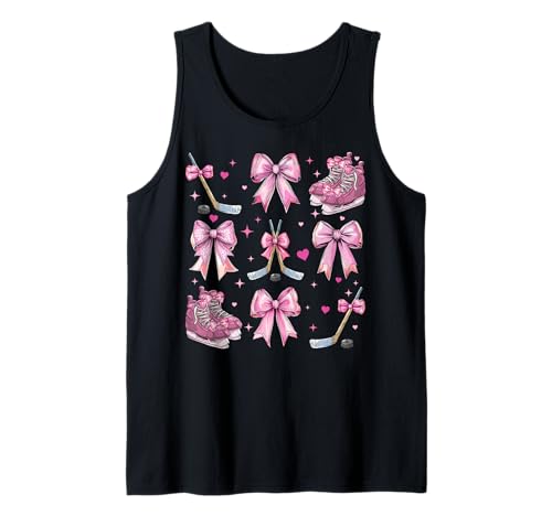 Bastone da hockey su ghiaccio pattini da hockey ragazza Coquette Bow rosa mamma Canotta