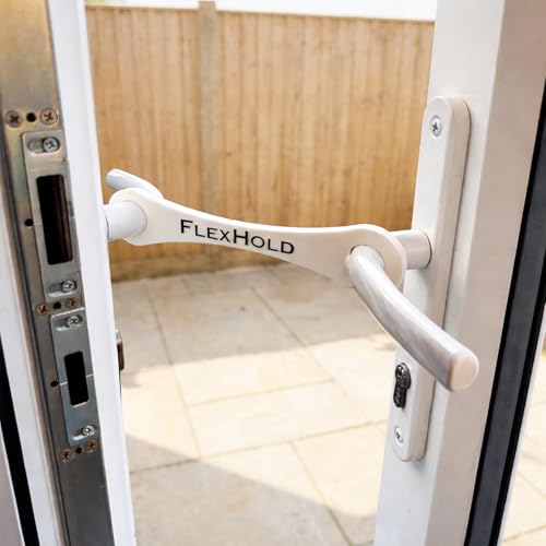 FlexHold 20cm Door Stay French & Patio Door Holders Durable TPU Restraint Pet Friendly & Fresh Air Strong Flexible & Easy to Install