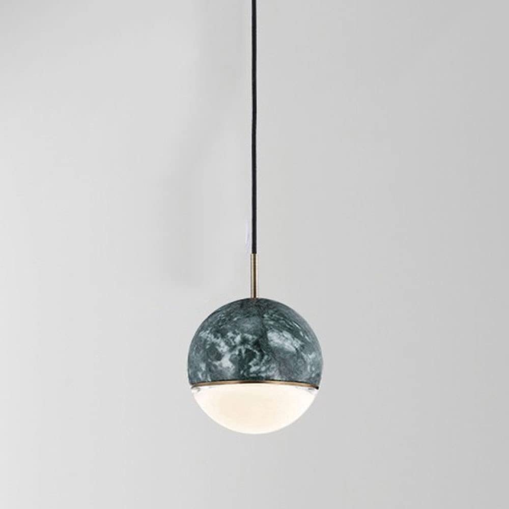 Lustre LED en marbre et cristal : l'élégance suspendue haut de gamme