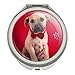 GRAPHICS & MORE Bowtie Valentine Puppy Compact Travel Purse Handbag Makeup Mirror