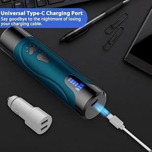 Dog Nail Grinder, Dog Nail Trimmers and Clippers Kit, Super Quiet Electric Pet Nail Grinder, Rechargeable, for Small Large Dogs & Cats Toenail & Claw Grooming,3 Speeds, 2 Grinding Wheels (A-Dark Blue) Dog Nail Grinder, Dog Nail Trimmers and Clippers Kit, Super Quiet Electric Pet Nail Grinder, Rechargeable, for Small Large Dogs & Cats Toenail & Claw Grooming,3 Speeds, 2 Grinding Wheels (A-Dark Blue)