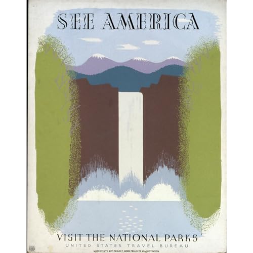 Toile See America 127x101 résistant à la décoloration pour grand mur