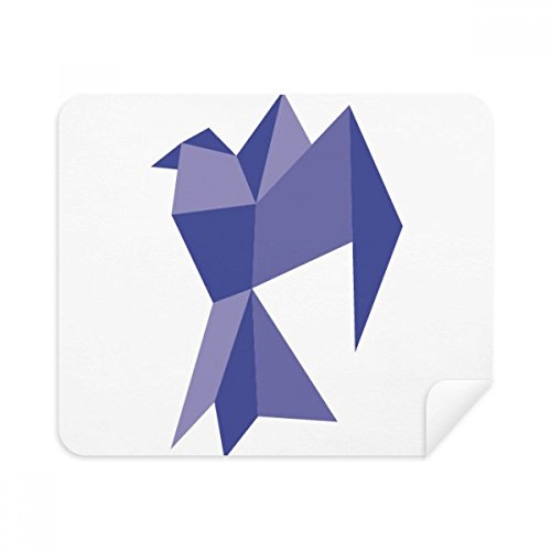 Chiffon de nettoyage anti-traces violet en suède origami pour écran de smartphone 2Pcs