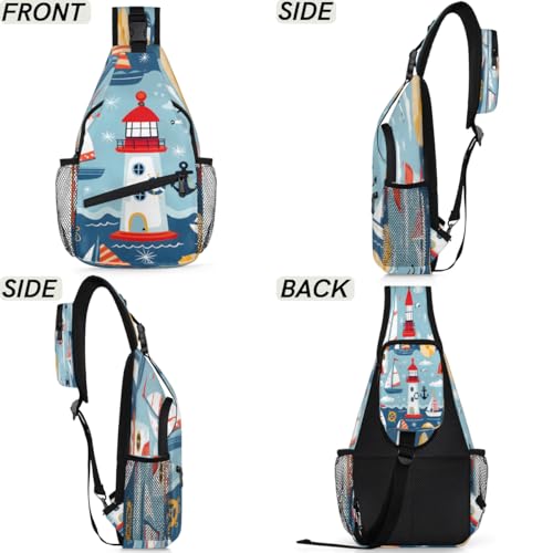 Mochila tipo sling unisex para senderismo y viajes miniatura 6