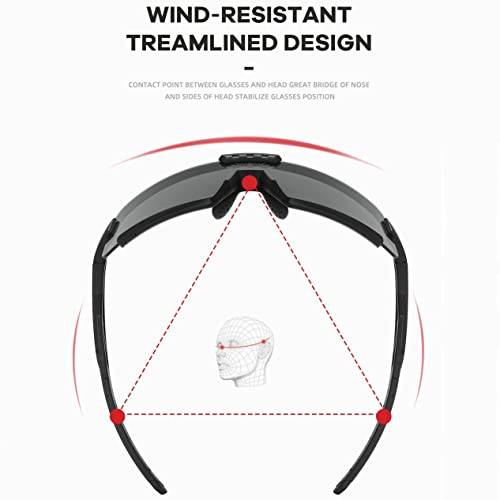Omekol Sports Baseball Sunglasses Men Women Running Cycling Glasses Mtb Riding Bicycle Eyewear Mountain Bike Goggles Outdoor(E16) #TOP5