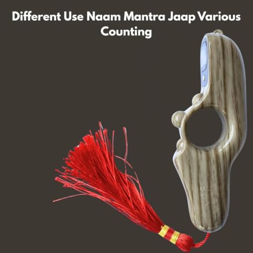 Image of Digital Tally Counter with Compass naam jap Counter Finger Counter for Pooja Meditation Prayer Japa Mala (Ash Grey)