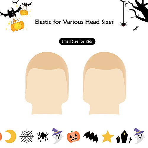 image for PACETAP 2 PCS Makeup Latex Bald Caps Unisex Bald Head Wig Cap for Adul