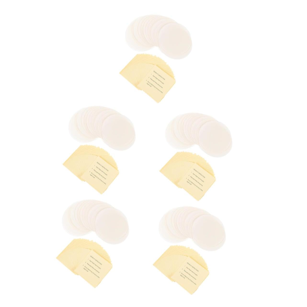 YARNOW 5 Ensembles Kit De Perforation pour Auvent Gonflable Anneau De Natation Accessoires pour Couvercle De Doublure Filet Gonflable Ruban Adhésif Transparent Matelas 60 pièces * 5