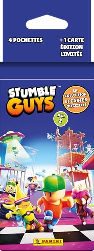 PANINI Stumble Guys Trading Cards 2 Blister 4 Hüllen + 1 Karte Limited Edition