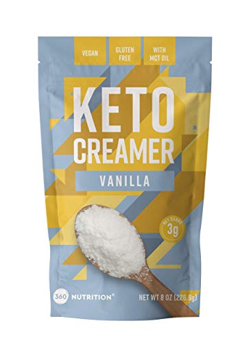 360 Nutrition Keto Creamer with MCT Oil | Vanilla | Dairy Free Coffee Creamer Milk Substitute | Weight Loss, Energy, Fat Loss…