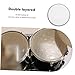 DECHOUS Jazz Drum Skin Replacement 10 Inch Snare Drumhead Set Pack of 2 Drum Head Skin