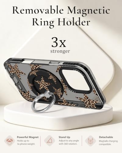 Coque iPhone 16 Pro Max léopard et étoiles cadeau idéal femmes - 3