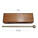Wood Block Musical Instrument with Mallet Solid Hardwood Percussion Rhythm Blocks,Natural Finish 7in (1 pcs)