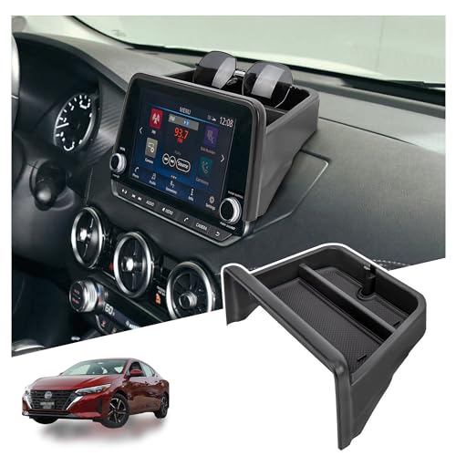 Sinminou Center Console Organizer Dashboard Tray Compatible With 2020-2025 Nissan Sentra Interior Accessories, Dashboard Storage Organizer Box, Only fits 8-inch screen