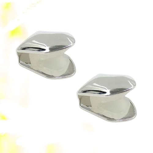 Miniatura 5 de EXCEART 4 piezas plateadas pequeñas tapa de un solo diente Hip Hop dientes decoración de parrilla