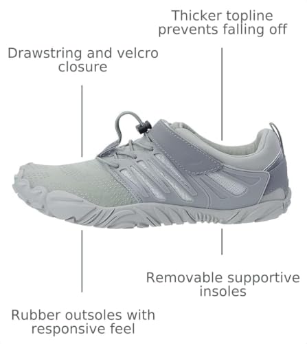 Image of Joomra Women's Trail Running Barefoot Shoes Zero Drop Minimalist Sneakers | Wide Toe Box, Flexibal Grippy Rubber Outsole for Natural Walking, Training, Hiking, Camping, Gym, Workouts