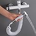 JWVXVFYKV HandheldSprayer Toilet Kit, Concealed Hot and Cold WaterSpray Set, Brass Hand Held Sprayer with Mixing Valve and 1.5m Spring Elastic Hose, for Bathing Pets and Baby Wash,Type2(Type1)