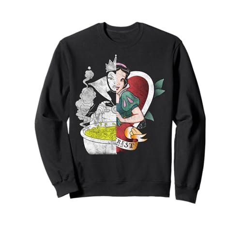 Disney Blancanieves, la reina malvada, cara partida Sudadera