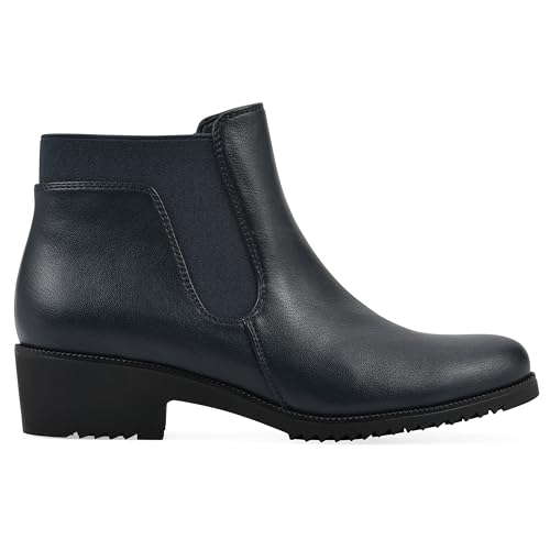 CLIFFS BY WHITE MOUNTAIN Women's Durable Cushioned Block Heeled Ankle Bootie3