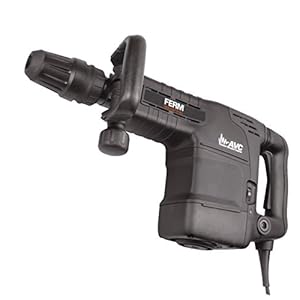 FERM Professionele sloophamer 1500W – 11 kg – 12 beitelposities – Softgrip – Inclusief. SDS-max puntbeitel en SDS-max platte beitel (350 mm) in BMC-koffer