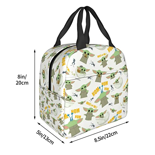 Amamoi Insulated Lunch Bag For Reusable Anime Lunch Box For Boy Girls Thermal Cooler Leakproof Lunch Tote Bag With Pocket For Picnic Travel #TOP4