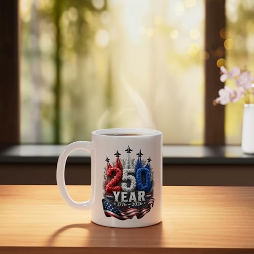 Mug cerámico conmemorativo USA 250 años, 11 onzas miniatura 3