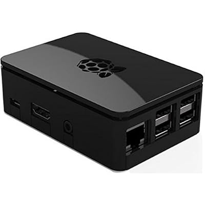 Black Protective Case/Box/Enclosure for Raspberry Pi Model B/ 2/3 with Aluminum Heatsink Cooler - Access to All Ports