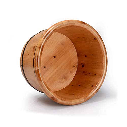 Baño de pies de madera con masaje, 25 cm alto miniatura 4