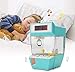 Acogedor Mini 2 en 1 Máquina de Garra Electrónica Juego con Pantalla LCD Funciona como Despertador Regalos para Niños(Verde)