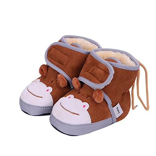 Newborn Infant Baby Girls Boys Warm Fleece Winter Warm Booties First Walker Slippers Shoes Fluffy Baby Booties2