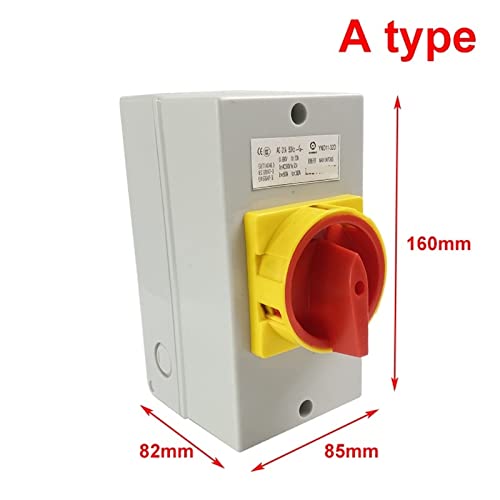 Interrupteur principal rotatif YMD11 32A coupure nette circuit commande LW30 type A 3P - 2