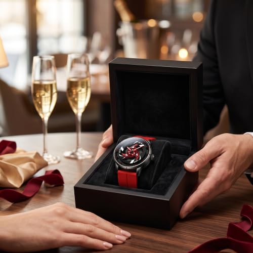 Image of GOLDENIZE FASHION Branded Men's Sport Quartz Watch Arrow Wheel Dial 360 Rotating Casual Fashion Stainless Steel Alloy Mens & Boy's Luxury Metal Gift Creative Watch
