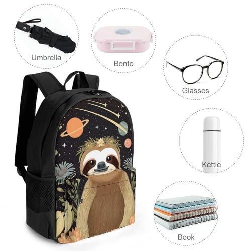 Casual Daypack Multipurpose Anti-Theft Large Capacity Carry On Bag - Colorful Cloth And Flowers Art Casual Daypack Climbing Shoulder Bag With Padded Straps4