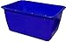 Produktbild 200 Liter Mörtelkübel BLAU, Mörtelwanne, Blumenkübel, Wasserbehälter, Futtertrog, Wildwanne, Futterwanne mit 2 Stahlschienen zur seitlichen Verstärkung