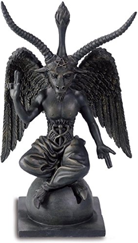 Statuette gothique démon Baphomet sculpture de collection aux finitions occultes premium
