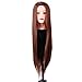 Schaufensterpuppe Kopf Haarstyling Trainingskopf, Haofy Cosmetology Puppenkopf Synthetische Faser Haar Friseur Trainingsmodell (Braun) - Puppenkopf Manikin Cosmetology