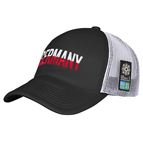 Official 2023 Women's Football World Cup Adult Classic Trucker Cap, Germany Black