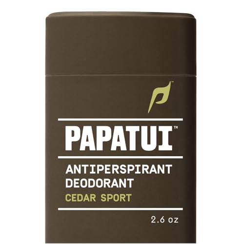 PAPATUI by Dwayne Johnson Triple Action Antiperspirant for Men | Sweat Control Odor Neutralizer & Skin Nourishing | Cedar Sport | 2.6 oz